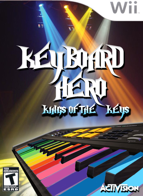 Keyboard Hero Cover Design - A concept for the Guitar Hero Series by Activision