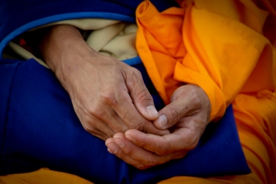 Buddhist Monk Hands