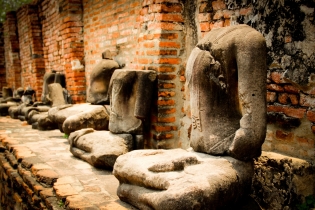 Wat Mahathat Headless Buddhas